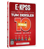 EKPSS 10 Deneme Çözümlü İndeks Akademi