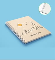 Co Notes 15x21 Morning City Spiralli Kareli Defter - GDTK-906133