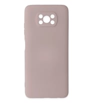 Pocophone X3 Kılıf Nano içi Kadife Silikon - Pudra