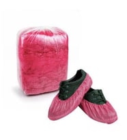 Tek Kullanımlık Pembe Galoş (1000 Adetli Presli Paket) Kaymaz Yırtılmaz