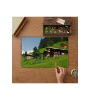 Ayder Yaylası - Doğa Manzara Tasarımı 240 parça Ahşap Puzzle Ahşap Kutuda MP01937