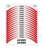 KIRMIZI BEYAZ SPORT REFLEKTÖRLÜ JANT ŞERİDİ