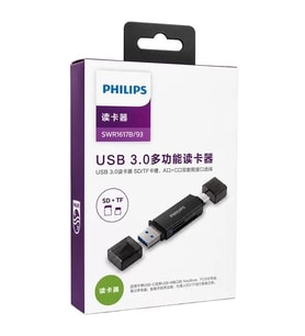 Swr1617B/93 Usb 3.0 & Usb-C Çift Girişli Sd/Tf Kart Okuyucu - Otg Destekli