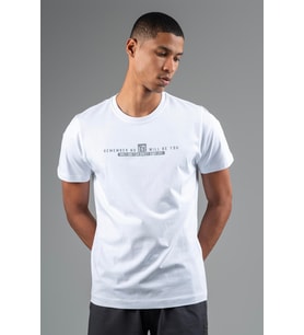 Maraton Comfort Erkek Bisiklet Yaka Beyaz T-shirt