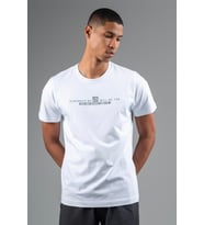 Maraton Comfort Erkek Bisiklet Yaka Beyaz T-shirt