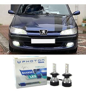 Peugeot 306 Led Xenon Uzun Far Ampulü H7 Access Yeni Seri Beyaz 1996+