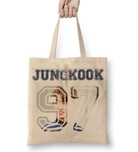 Bts Jungkook 001 Bez Çanta Uzun Saplı