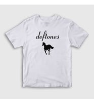 Presmono Unisex Çocuk Beyaz Horse Deftones T-Shirt 380860tt (Beyaz)