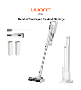 Uwant V500 Otomatik Dikey Süpürge Beyaz