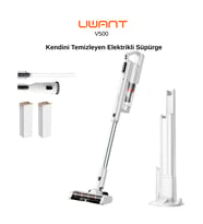 Uwant V500 Otomatik Dikey Süpürge Beyaz