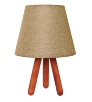 Tripod Abajur Masa Lambası Kilim (Kahverengi)