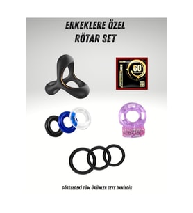 Zirve Seti – Titreşimli Özel Set 3 Renk + 3 Boyut + Siyah Tek Form + Islak Mendil