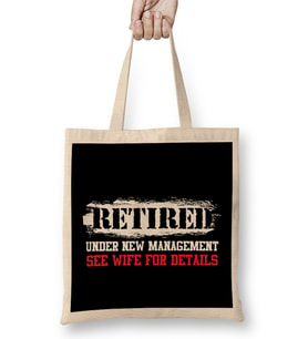 Retired Under New Management See Wife Retiree Bez Çanta Uzun Saplı