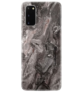 Samsung A02S A03S A10 A12 A13 A21S A22 Kılıf Desenli Silikon Gri Mermer 1376