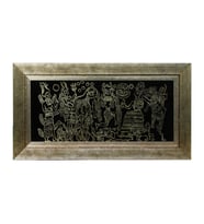 e38 EL İŞÇİLİĞİ ANADOLU MÜHÜRLERİ CAM BOYAMA TABLO 71*38 CM -6437