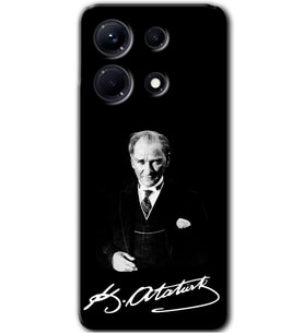 İnfinix Note 30 Pro Kılıf HD Desen Baskılı Kılıf - Atatürk İmza