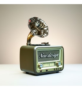 Trend Tasarım Gramafon Nostalji Radyo,Bluetooth Nostaljik Radyo(BÜYÜK BOY)