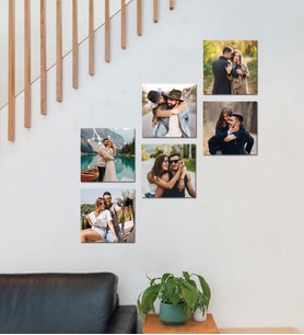 Kişiye Özel 6 Fotoğraflı Kare Mdf Tablo