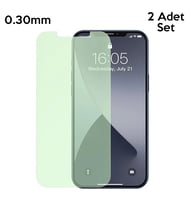 BASEUS İPhone 12 Mini 0.30mm Full Tempered Cam Ekran Koruyucu 2Set Anti-Bluelight-( - HPSBYI6592-4