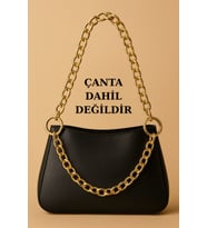 Model 2 Gold Zincirli Yuvarlak Klips Halkalı Çanta Askısı- 90x35cm- Çanta Aksesuarı -Çanta Askısı