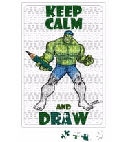Draw Hulk Puzzle 240 Parça Yapboz