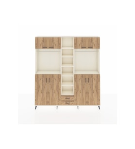 Arges Gardrop 14 Raflı 2 Çekmeceli 2 Askılı 220x30x243 Aytaşı-Çam