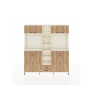 Arges Gardrop 14 Raflı 2 Çekmeceli 2 Askılı 220x30x243 Aytaşı-Çam