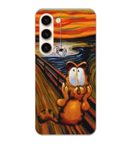 Samsung Galaxy S23 Uyumlu Garfield Tasarımlı Şeffaf Telefon Kılıfı