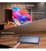 4K HDMI 2.0 Görüntü Seçici 5 Giriş 1 Çıkış Kumandalı Switch