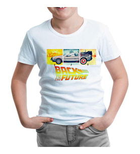 Back To The Future 1955-1985-2015 Beyaz Çocuk Tshirt