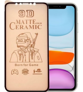 Apple Uyumlu iPhone 11 Ekran Koruyucu 9D Mat Seramik Nano Tam Kaplayan