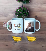 Bankacı Kupa Bardak Beyaz Fotoğraflı Bankacılar Günü Hediyesi
