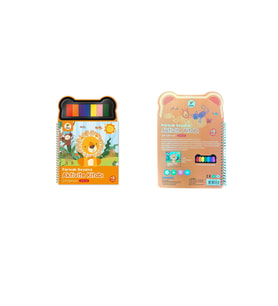 Parmak Boyama Aktivite Kitabı 20x28 Spiralli Farm Boya Paletli 50 Yaprak 3+