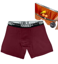 Yohannes Club, Erkek Özel Anatomik Pamuklu Boxer, Renk Seçenekli, Tekli Paket (Bordo)