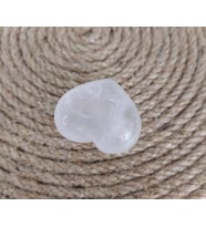 Kristal Kuvars Kalp Doğal Taş 3 cm