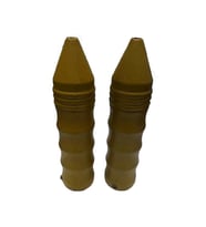 4 Parmak Mat Gold Sivri Elcik Plastik