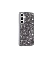 Samsung Galaxy S24 Uyumlu Kılıf Parlak Taşlı Tasarım Zore Pırlanta Kapak (Gri)