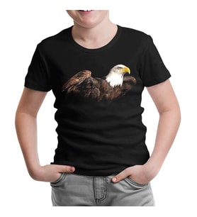 Kartal 2 Siyah Çocuk Tshirt
