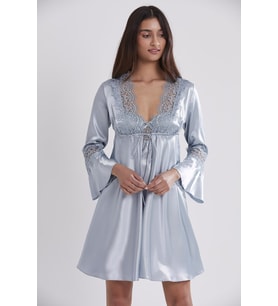 Kadın Saten Altılı Çeyiz Seti - 6325 Mist