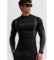 Nike Men's Base Layer Long-Sleeve Top Uzun Kollu Erkek Tişört Siyah