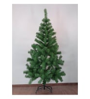 GERÇEK GÖRSEL Yılbaşı Çam Ağacı 150 cm 320 Gür Dallı (Yeşil)