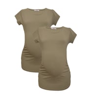 LuvmaBelly MYRA2012_2012 Hamile tshirt seti (Haki)