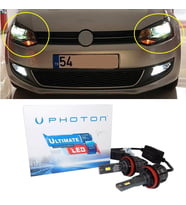 Vw Polo Mk5 Led Xenon Kısa Far Ampulü H7 Ultimate 9500 Lumens Yeni Seri Beyaz 2009-2017
