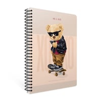 GIPTA XOXO SPİRALLİ SERT KAPAK 17x24 120YP. ÇİZGİLİ DEFTER