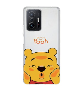 Redmi Mi 11T/Mi 11T Pro Uyumlu Winnie The Pooh Desenli Şeffaf Telefon Kılıfı