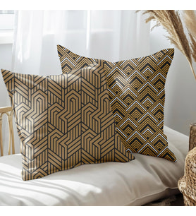 eJOYA Modern Tasarımlı 2'li Yastık İçi Ve Kırlent Kılıfı 45cm 113517