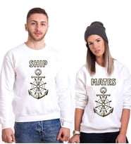 Tshirthane Ship Mates Sevgili Kombinleri Sweatshirt Kombini (Tek Ürün Fiyatıdır.)