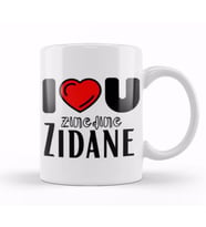 Zinedine Zidane Artwork Kupa Bardak Porselen