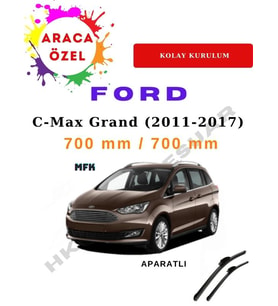 Ford C-Max Grand (2011-2017) Araca ÖZel Sİlecek Ön İki Aparatlı