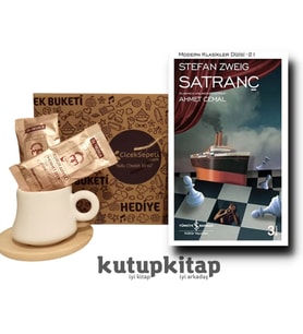 KutupKitap Bambu Fincan Türk Kahvesi Kişiye Özel Not Satranç Stefan Zweig Kitap Hediye Seti